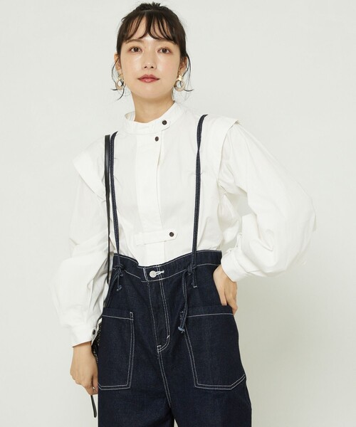 FREAK'S STORE(フリークスストア)の「バルーンスリーブブラウス(シャツ/ブラウス・レディース・レンガ/ブラック/ホワイト・フリ-)」の18枚目の写真