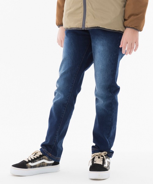 KRIFF MAYER Kid's Collection（クリフメイヤーキッズコレクション）の「JOYFULアタタカデニム（デニムパンツ・キッズ・ダークブルー/ライトブルー・120/160/130/170/150/140）」の4枚目の写真
