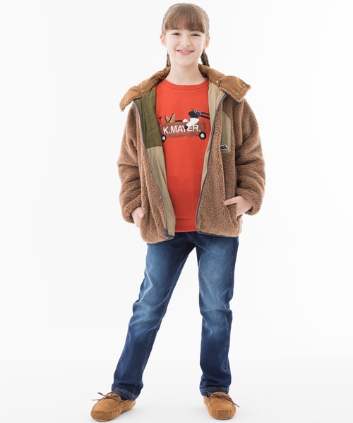 KRIFF MAYER Kid's Collection（クリフメイヤーキッズコレクション）の「JOYFULアタタカデニム（デニムパンツ・キッズ・ダークブルー/ライトブルー・120/160/130/170/150/140）」の5枚目の写真