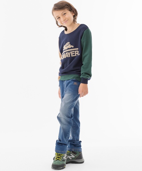 KRIFF MAYER Kid's Collection（クリフメイヤーキッズコレクション）の「JOYFULアタタカデニム（デニムパンツ・キッズ・ダークブルー/ライトブルー・120/160/130/170/150/140）」の7枚目の写真