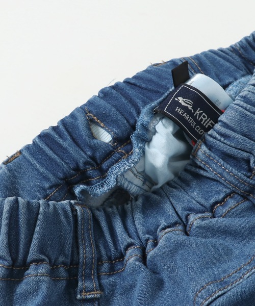 KRIFF MAYER Kid's Collection（クリフメイヤーキッズコレクション）の「JOYFULアタタカデニム（デニムパンツ・キッズ・ダークブルー/ライトブルー・120/160/130/170/150/140）」の9枚目の写真