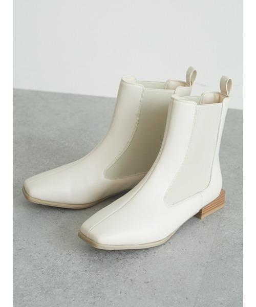 Green Parks(グリーンパークス)の「【WEB限定サイズあり】サイドゴアブーツ**(ブーツ・レディース・ブラック/その他8・M/S/XL/XS/L)」の1枚目の写真