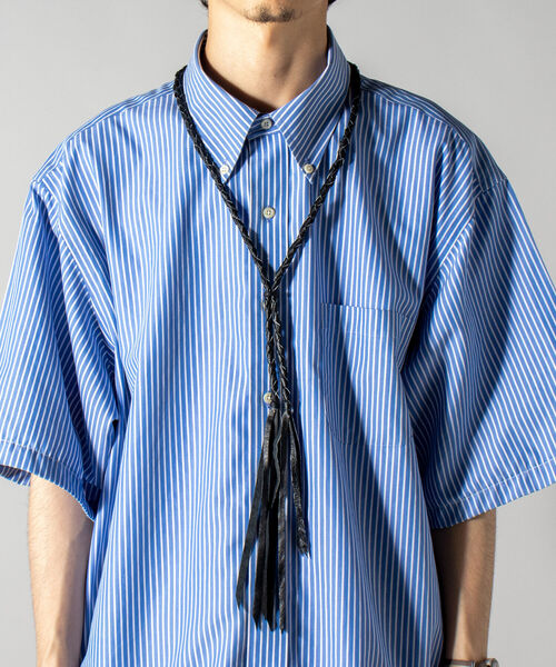 GLOSTER(グロスター)の「【GLOSTER/グロスター】JAPAN MADE リメイクレザー ネックレス(ネックレス・メンズ・ブラック・FREE)」の12枚目の写真