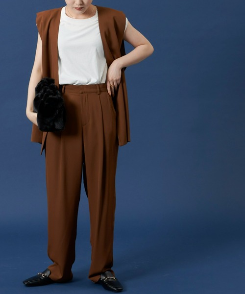 Auntie Rosa Holiday（アンティローザホリデー）の「カラーレスジレ（ベスト・レディース・アイボリー/ブラック/ブラウン・FREE）」の6枚目の写真