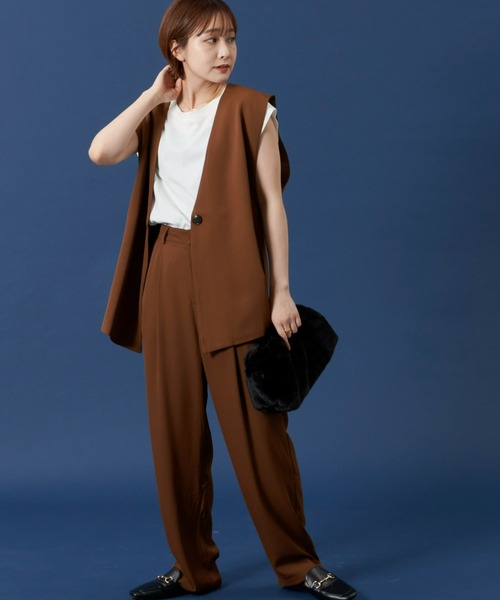 Auntie Rosa Holiday（アンティローザホリデー）の「カラーレスジレ（ベスト・レディース・アイボリー/ブラック/ブラウン・FREE）」の7枚目の写真