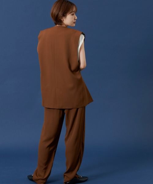 Auntie Rosa Holiday（アンティローザホリデー）の「カラーレスジレ（ベスト・レディース・アイボリー/ブラック/ブラウン・FREE）」の9枚目の写真