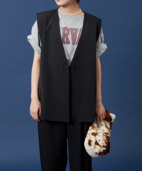 Auntie Rosa Holiday（アンティローザホリデー）の「カラーレスジレ（ベスト・レディース・アイボリー/ブラック/ブラウン・FREE）」の10枚目の写真