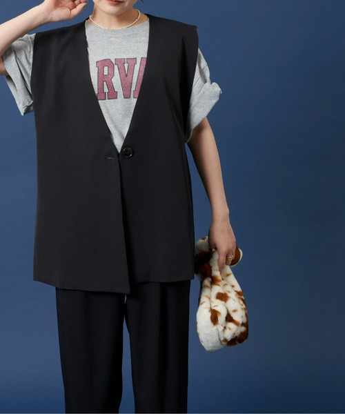 Auntie Rosa Holiday（アンティローザホリデー）の「カラーレスジレ（ベスト・レディース・アイボリー/ブラック/ブラウン・FREE）」の11枚目の写真