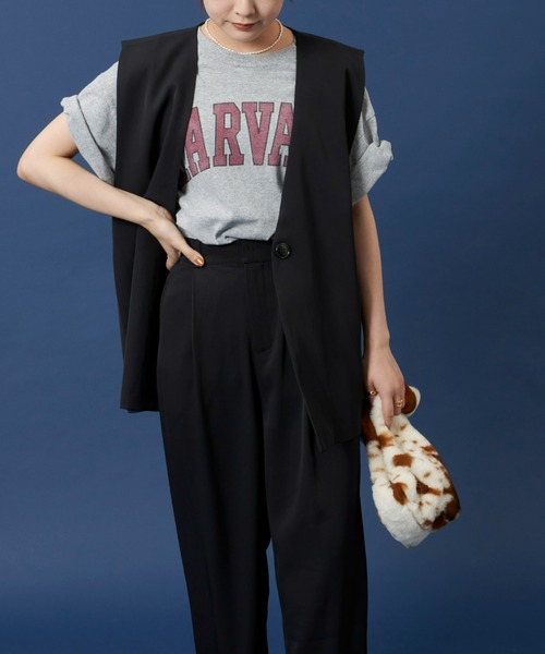 Auntie Rosa Holiday（アンティローザホリデー）の「カラーレスジレ（ベスト・レディース・アイボリー/ブラック/ブラウン・FREE）」の13枚目の写真