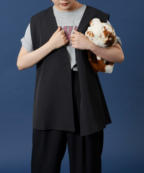 Auntie Rosa Holiday（アンティローザホリデー）の「カラーレスジレ（ベスト・レディース・アイボリー/ブラック/ブラウン・FREE）」の15枚目の写真