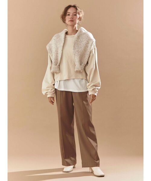 Ungrid(アングリッド)の「センタープレスルーズパンツ(その他パンツ・レディース・チャコールグレー/ブラウン/グリーン系その他・SMALL/MEDIUM)」の11枚目の写真