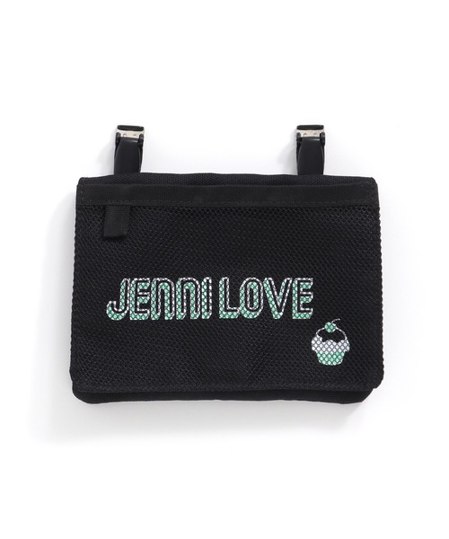 JENNI love（ジェニィラブ）の「ロゴマルチポケット（ボディバッグ/ウエストポーチ・キッズ・ラベンダー/ベージュ/ブラック・F）」の7枚目の写真