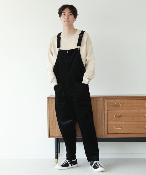 LAKOLE（ラコレ）の「コーデュロイオーバーオール / 217522（サロペット/オーバーオール・メンズ・ブラック/オリーブ/モカ/アイボリー・MEDIUM/LARGE）」の2枚目の写真