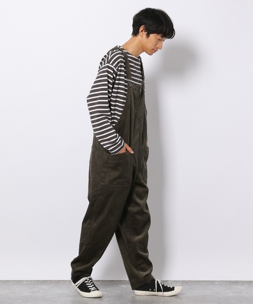 LAKOLE（ラコレ）の「コーデュロイオーバーオール / 217522（サロペット/オーバーオール・メンズ・ブラック/オリーブ/モカ/アイボリー・MEDIUM/LARGE）」の5枚目の写真