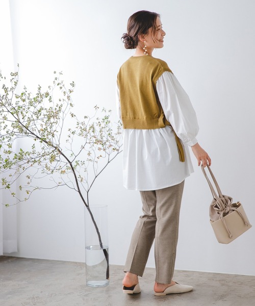 mysty woman（ミスティウーマン）の「ボックスIN巾着バッグ 236927（ショルダーバッグ・レディース・ブラック/ベージュ/アイボリー・FREE）」の7枚目の写真