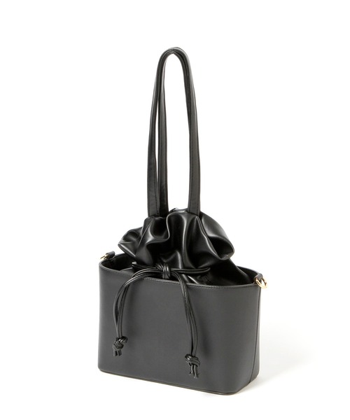 mysty woman（ミスティウーマン）の「ボックスIN巾着バッグ 236927（ショルダーバッグ・レディース・ブラック/ベージュ/アイボリー・FREE）」の22枚目の写真