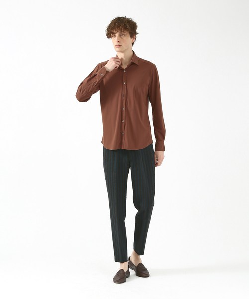 Bagutta(バグッタ)の「【別注】BAGUTTA EXCLUSIVE ストレッチ シャツ(シャツ/ブラウス・メンズ・ホワイト/カーキ/ブラウン・X-SMALL/S/M/L)」の4枚目の写真