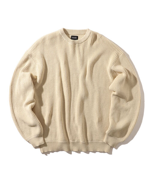 BEAMS（ビームス）の「BEAMS / 5ゲージ ルーズ ワッフル ニット（ニット/セーター・メンズ・ブラック/ホワイト系その他・MEDIUM/LARGE）」の15枚目の写真