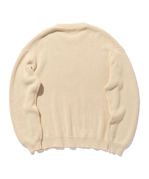 BEAMS（ビームス）の「BEAMS / 5ゲージ ルーズ ワッフル ニット（ニット/セーター・メンズ・ブラック/ホワイト系その他・MEDIUM/LARGE）」の11枚目の写真