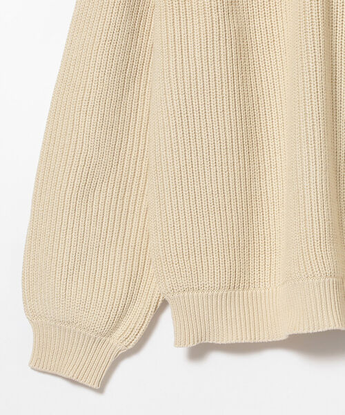 BEAMS（ビームス）の「BEAMS / 5ゲージ ルーズ ワッフル ニット（ニット/セーター・メンズ・ブラック/ホワイト系その他・MEDIUM/LARGE）」の9枚目の写真