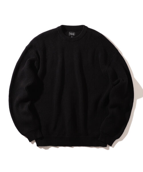 BEAMS（ビームス）の「BEAMS / 5ゲージ ルーズ ワッフル ニット（ニット/セーター・メンズ・ブラック/ホワイト系その他・MEDIUM/LARGE）」の8枚目の写真