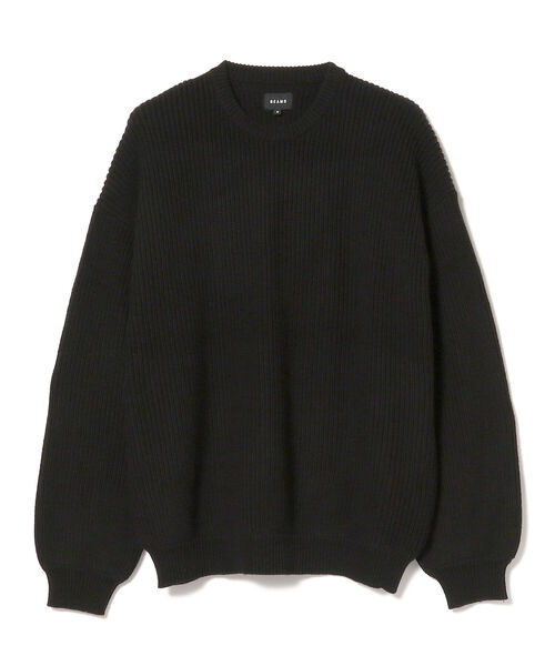 BEAMS（ビームス）の「BEAMS / 5ゲージ ルーズ ワッフル ニット（ニット/セーター・メンズ・ブラック/ホワイト系その他・MEDIUM/LARGE）」の4枚目の写真