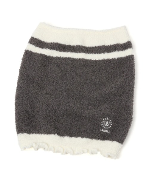 LAKOLE（ラコレ）の「ライン柄ニットボディウォーマー / 216584（その他ルームウェア・レディース・ベージュ/ピンク/グリーン/チャコール・FREE）」の2枚目の写真