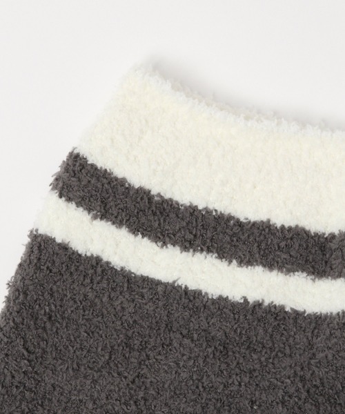 LAKOLE（ラコレ）の「ライン柄ニットボディウォーマー / 216584（その他ルームウェア・レディース・ベージュ/ピンク/グリーン/チャコール・FREE）」の6枚目の写真