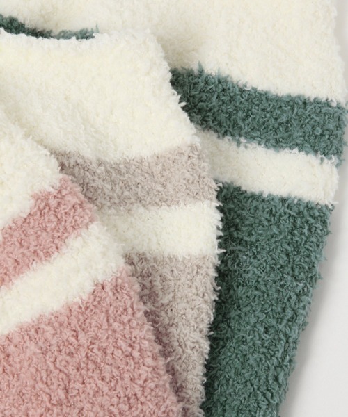 LAKOLE（ラコレ）の「ライン柄ニットボディウォーマー / 216584（その他ルームウェア・レディース・ベージュ/ピンク/グリーン/チャコール・FREE）」の10枚目の写真