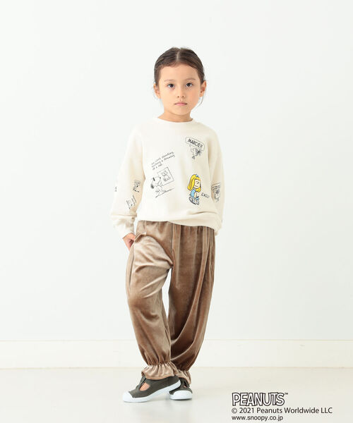 B:MING by BEAMS（ビーミングバイビームス）の「B:MING by BEAMS / Peanuts 総柄 スウェット（90~140cm）（スウェット・キッズ・オフホワイト/サックスブルー・120/130/140/100/110/90）」の3枚目の写真