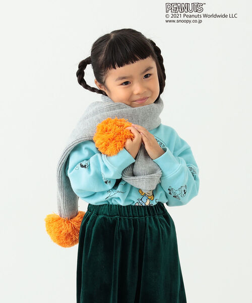 B:MING by BEAMS（ビーミングバイビームス）の「B:MING by BEAMS / Peanuts 総柄 スウェット（90~140cm）（スウェット・キッズ・オフホワイト/サックスブルー・120/130/140/100/110/90）」の10枚目の写真