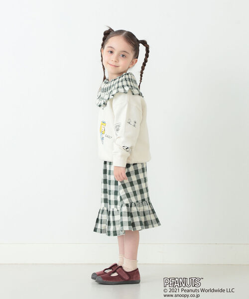 B:MING by BEAMS（ビーミングバイビームス）の「B:MING by BEAMS / Peanuts 総柄 スウェット（90~140cm）（スウェット・キッズ・オフホワイト/サックスブルー・120/130/140/100/110/90）」の15枚目の写真
