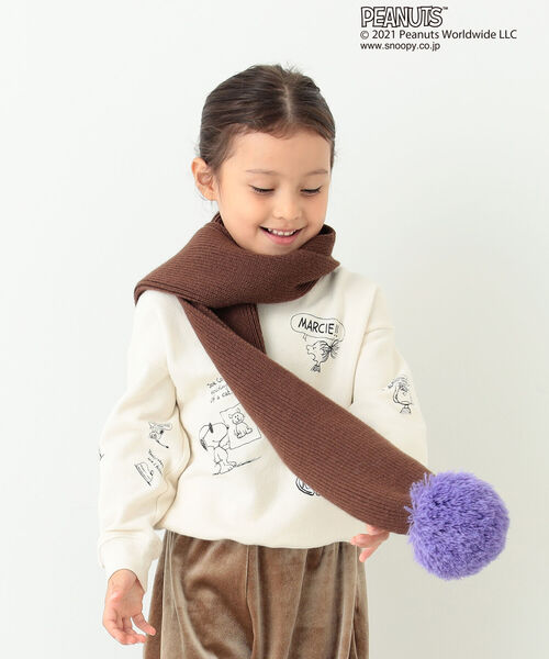 B:MING by BEAMS（ビーミングバイビームス）の「B:MING by BEAMS / Peanuts 総柄 スウェット（90~140cm）（スウェット・キッズ・オフホワイト/サックスブルー・120/130/140/100/110/90）」の21枚目の写真