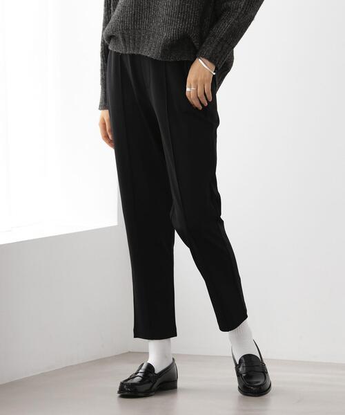 FEELING MADE（フィーリングメイド）の「FEELING MADE ストレッチポンチ テーパード パンツ <UNISEX>（その他パンツ・レディース・ベージュ/ブラック/ワインレッド・S/L/M）」の8枚目の写真