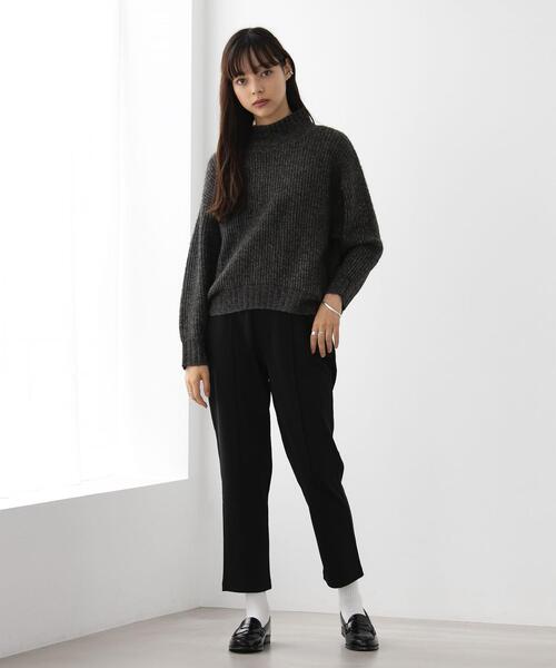 FEELING MADE（フィーリングメイド）の「FEELING MADE ストレッチポンチ テーパード パンツ <UNISEX>（その他パンツ・レディース・ベージュ/ブラック/ワインレッド・S/L/M）」の9枚目の写真