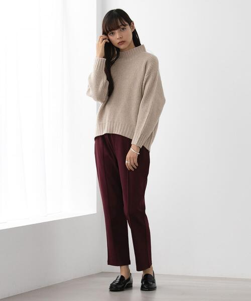 FEELING MADE（フィーリングメイド）の「FEELING MADE ストレッチポンチ テーパード パンツ <UNISEX>（その他パンツ・レディース・ベージュ/ブラック/ワインレッド・S/L/M）」の13枚目の写真