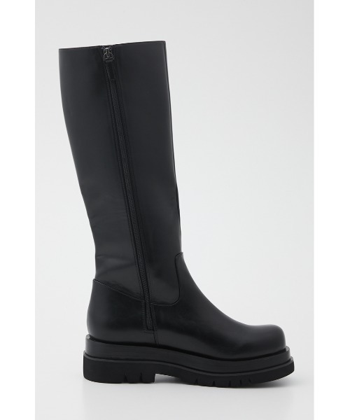 SLY（スライ）の「ROUND TOE KNEE BOOTS/ラウンドトゥニーブーツ（ブーツ・レディース・ブラック・SMALL/MEDIUM/LARGE）」の6枚目の写真