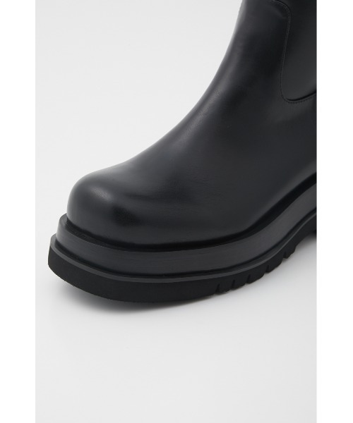 SLY（スライ）の「ROUND TOE KNEE BOOTS/ラウンドトゥニーブーツ（ブーツ・レディース・ブラック・SMALL/MEDIUM/LARGE）」の4枚目の写真