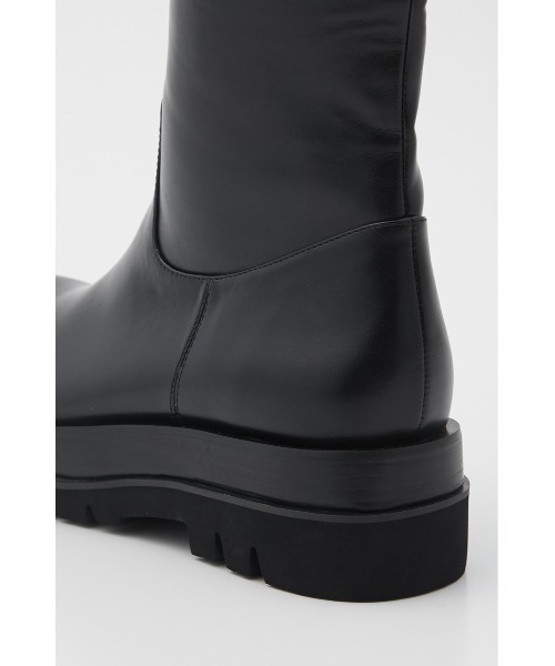 SLY（スライ）の「ROUND TOE KNEE BOOTS/ラウンドトゥニーブーツ（ブーツ・レディース・ブラック・SMALL/MEDIUM/LARGE）」の5枚目の写真