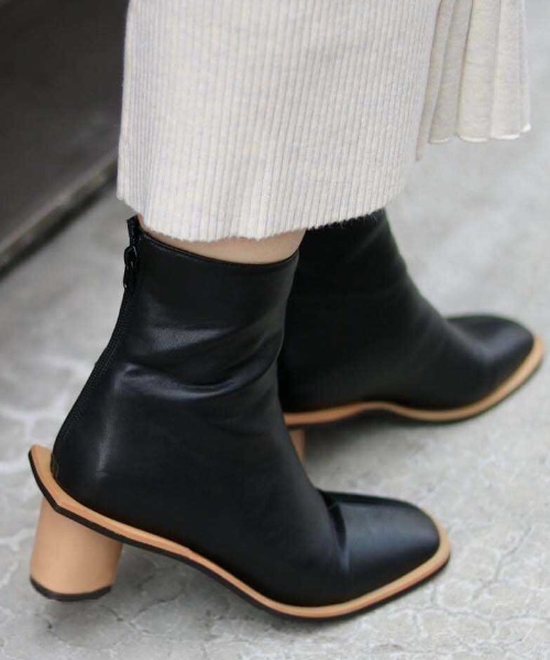 AULA AILA(アウラアイラ)の「【別注】AULA AILA/アウラアイラ/ショートブーツ(ブーツ・レディース・ブラック/カーキ/オフホワイト・35.5/36.5/37.5)」の10枚目の写真