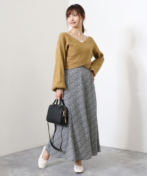 archives（アルシーヴ）の「クロスリブニットプルオーバー（ニット/セーター・レディース・オフホワイト/グレイッシュベージュ/マスタード/ブラウン/グリーン/ブラック・MEDIUM）」の17枚目の写真