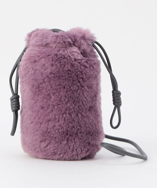 fredy repit（フレディレピ）の「【Finissage/フィニサージュ】ドロップファー ミニショルダーバッグ（ショルダーバッグ・レディース・ベージュ/ブラウン/ブルー/ライトパープル・FREE）」の4枚目の写真