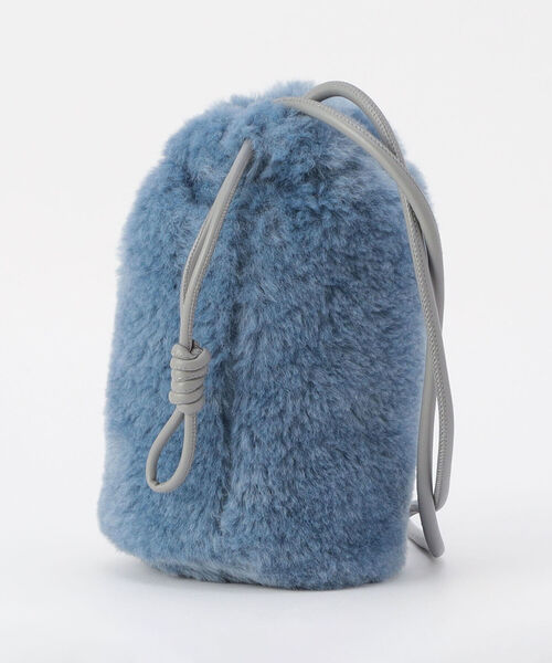 fredy repit（フレディレピ）の「【Finissage/フィニサージュ】ドロップファー ミニショルダーバッグ（ショルダーバッグ・レディース・ベージュ/ブラウン/ブルー/ライトパープル・FREE）」の19枚目の写真