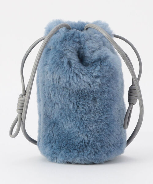 fredy repit（フレディレピ）の「【Finissage/フィニサージュ】ドロップファー ミニショルダーバッグ（ショルダーバッグ・レディース・ベージュ/ブラウン/ブルー/ライトパープル・FREE）」の5枚目の写真