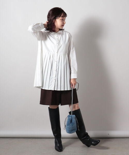 fredy repit（フレディレピ）の「【Finissage/フィニサージュ】ドロップファー ミニショルダーバッグ（ショルダーバッグ・レディース・ベージュ/ブラウン/ブルー/ライトパープル・FREE）」の20枚目の写真