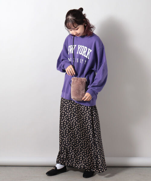 fredy repit（フレディレピ）の「【Finissage/フィニサージュ】ドロップファー ミニショルダーバッグ（ショルダーバッグ・レディース・ベージュ/ブラウン/ブルー/ライトパープル・FREE）」の10枚目の写真