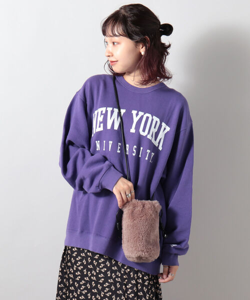 fredy repit（フレディレピ）の「【Finissage/フィニサージュ】ドロップファー ミニショルダーバッグ（ショルダーバッグ・レディース・ベージュ/ブラウン/ブルー/ライトパープル・FREE）」の8枚目の写真