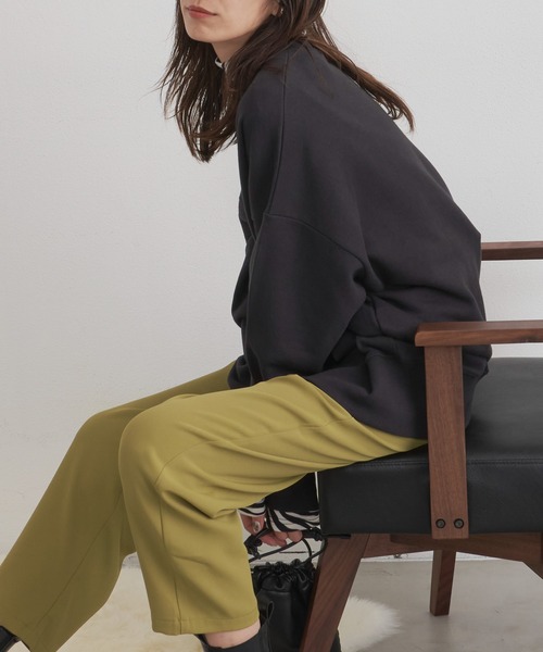 Auntie Rosa Holiday（アンティローザホリデー）の「オーバーサイズカラースウェットプルオーバー（スウェット・レディース・チャコールグレー/レッド/オレンジ/グリーン/アイボリー/ピンク/ホワイト・FREE）」の22枚目の写真