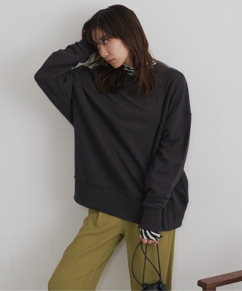 Auntie Rosa Holiday（アンティローザホリデー）の「オーバーサイズカラースウェットプルオーバー（スウェット・レディース・チャコールグレー/レッド/オレンジ/グリーン/アイボリー/ピンク/ホワイト・FREE）」の13枚目の写真