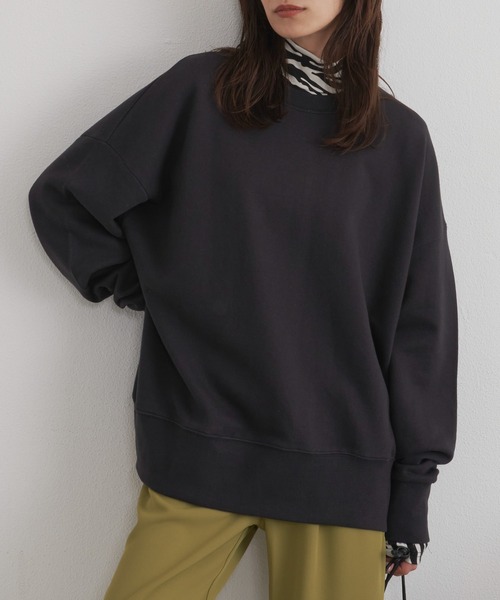 Auntie Rosa Holiday（アンティローザホリデー）の「オーバーサイズカラースウェットプルオーバー（スウェット・レディース・チャコールグレー/レッド/オレンジ/グリーン/アイボリー/ピンク/ホワイト・FREE）」の21枚目の写真